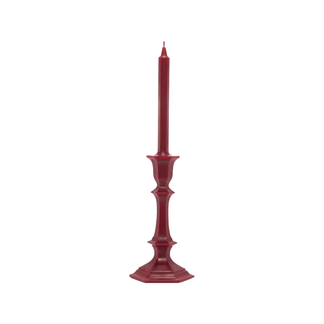 Harcourt Candlestick Candle, Red