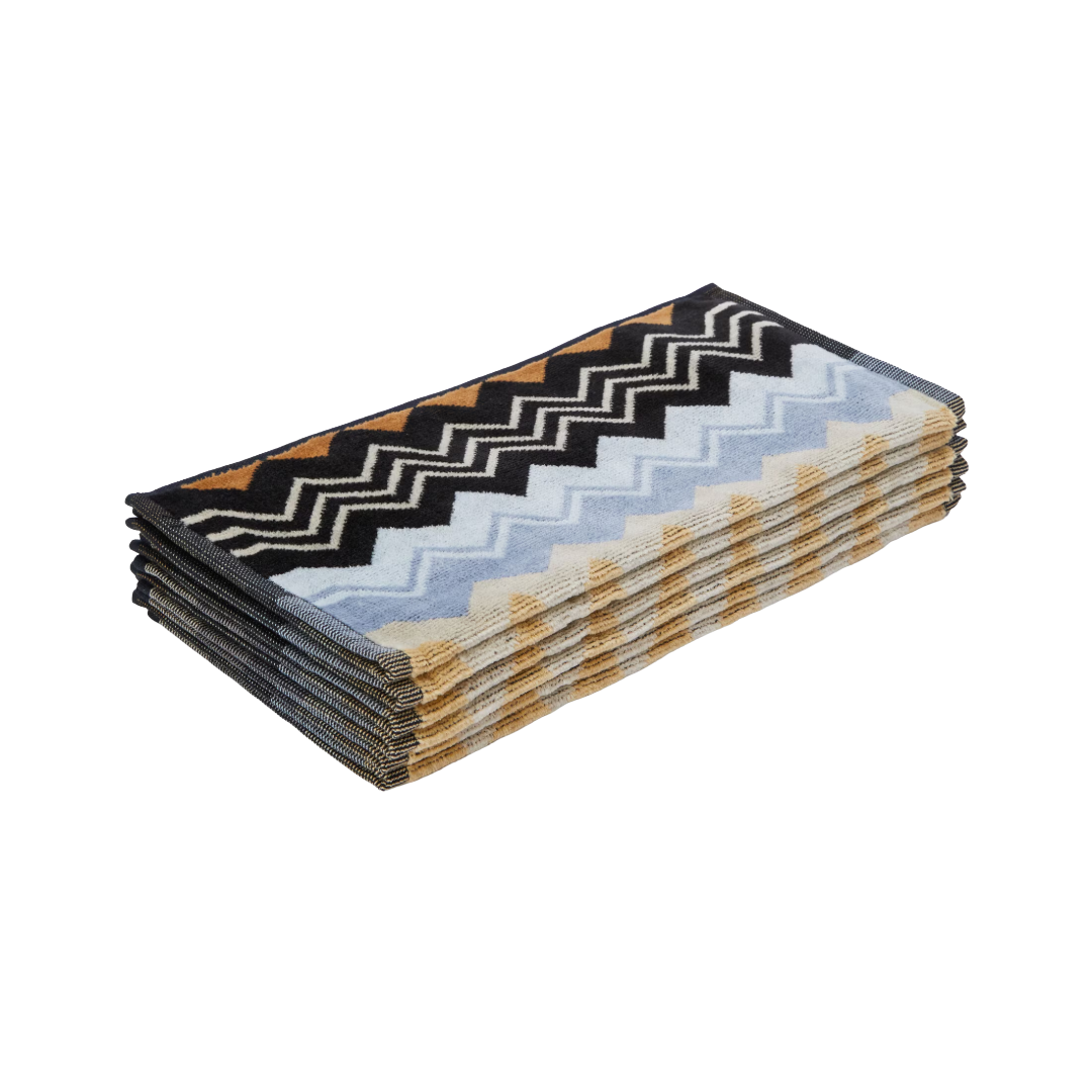 Giacomo face towels 30x30 cm 6 pieces - Black