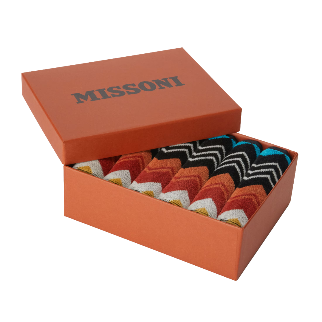 Giacomo face towels 30x30 cm 6 pieces - Multicoloured