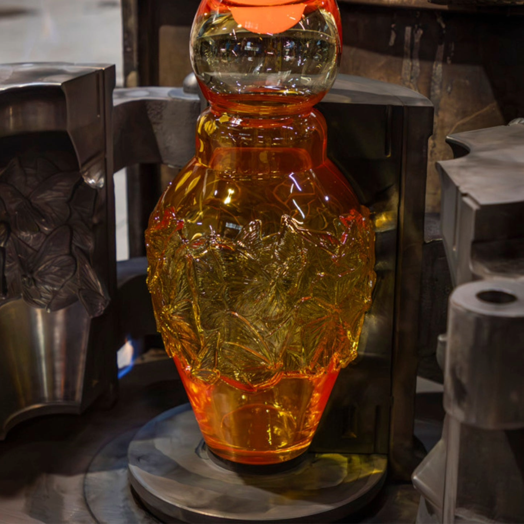 Numbered Edition - Papillons Vase Clear crystal