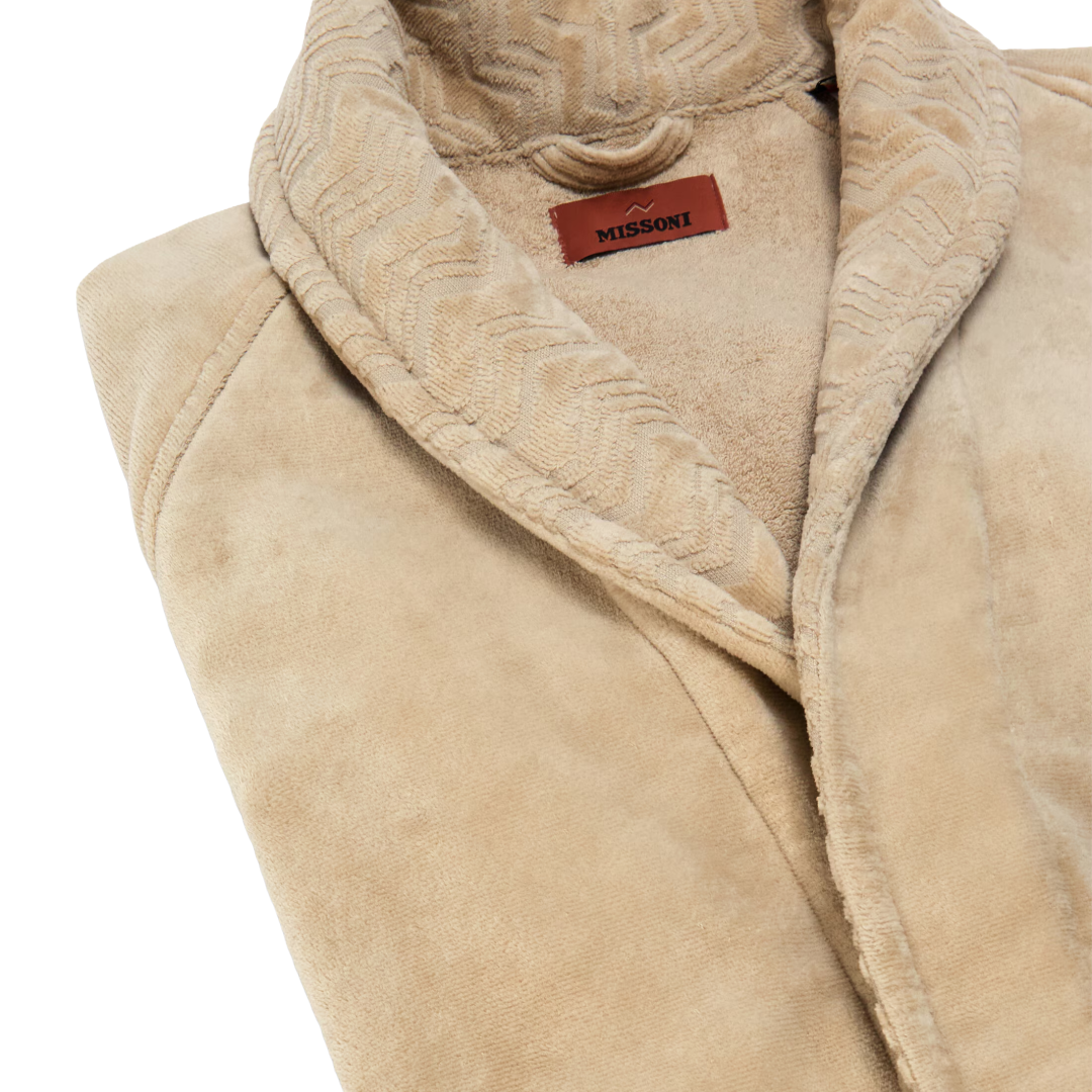 Giorgio cotton terry bathrobe with belt