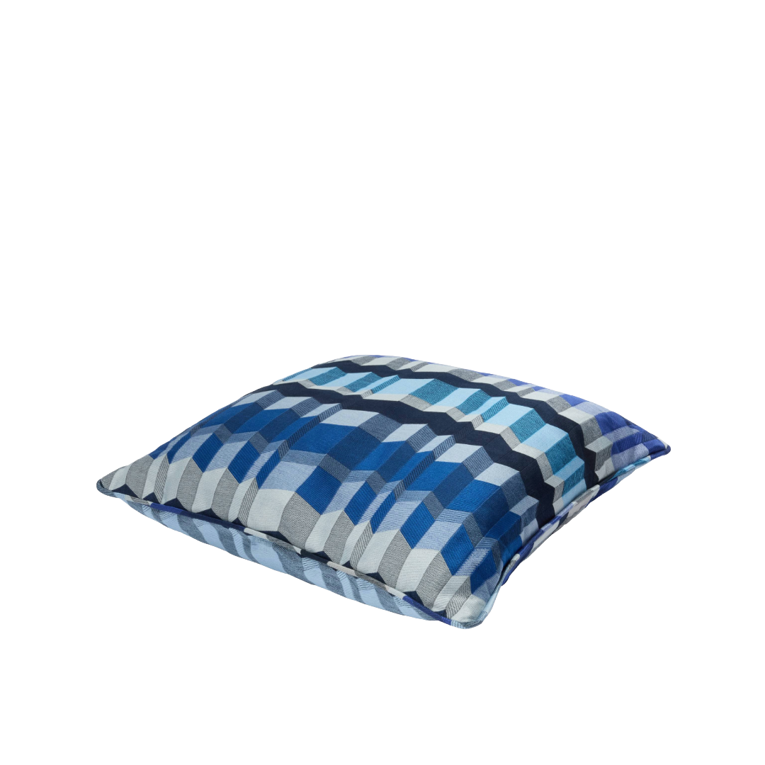 POSITANO CUSHION BLUE MULTICOLOR , 150, 45X45