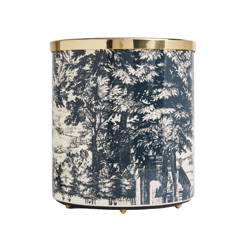 Paper basket Giardino Settecentesco - BLUE IVORY