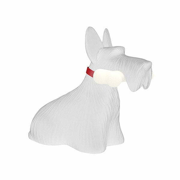 Scottie Dog Lamp - White